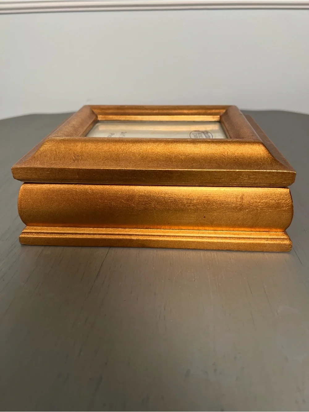 Vintage music box photo frame. The San Francisco Music Box Co. 3 1/2 x 5“
